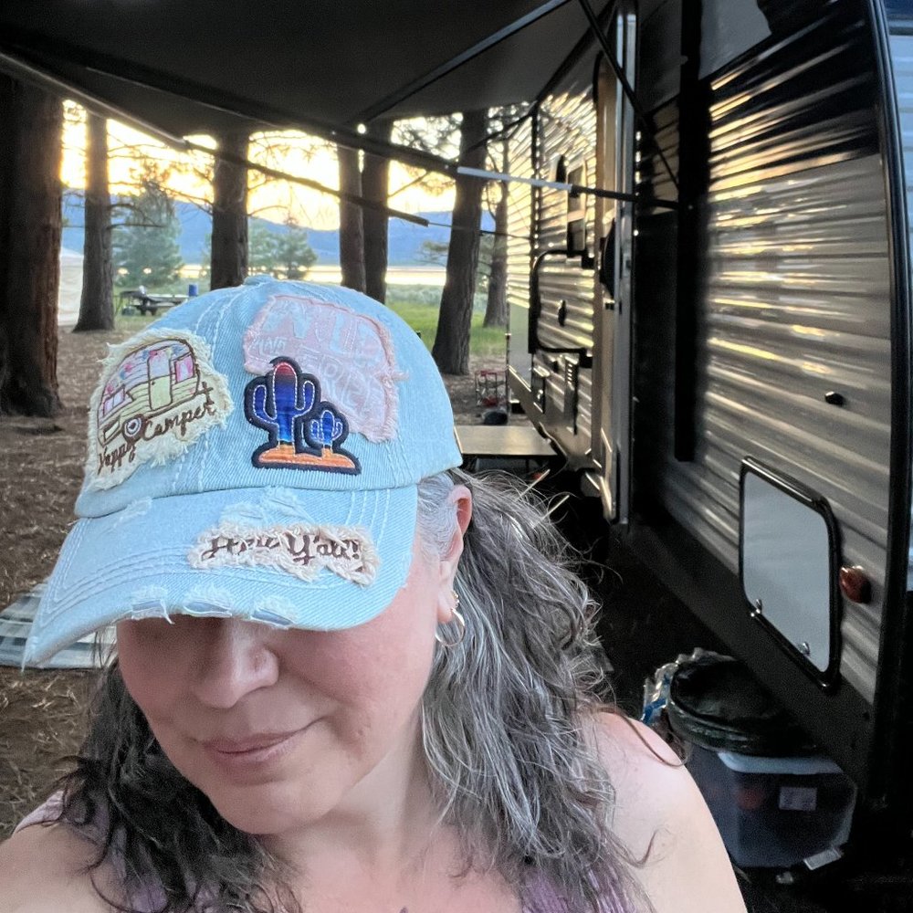 Happy Camper Hey Yall Wild Free Cactus Baseball Cap Hat